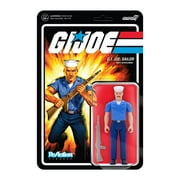 Super7 G.I. Joe Reaction Blueshirt Pink with Mustache Figure 3.75"