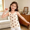 thumbnail image 6 of Asxite Toddler Girls Tank Top Print Sleeveless Crew Neck Casual Breathable Summer Blouses 2PC 0-10Y, 6 of 7
