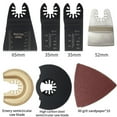 thumbnail image 3 of facefd 16pcs Oscillants Outils Électriques Accessoires Multitool Saw Kit de Libération Rapide pour le Ponçage Meulage, 3 of 4