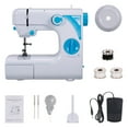 thumbnail image 3 of Graflsoa Portable Multi-Functional Electric Sewing Machine UFR-727 with 19 Stitch Options, 100-240V for Home Use, Ideal for Beginners and Experts, Blue Color, Compact Design, 3 of 6