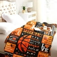 thumbnail image 5 of Basketball Blanket Super Soft Basketball Flannel Throw Lightweight Blanket for Boys Girls Women Team Basketball Lovers Gifts 50"X40", 5 of 6