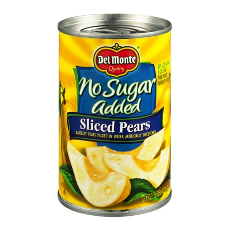Del Monte No Sugar Added Sliced Pears, 14.25 OZ - Walmart.com