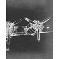 thumbnail image 2 of Harper, Ethan 12x14 White Modern Wood Framed Museum Art Print Titled - Graphic Plane Triptych III, 2 of 4