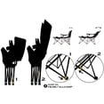 thumbnail image 6 of Reclining Beach Chair for Adults, 6-Legged Camping Chair with Foot Rest, Gray, 6 of 6