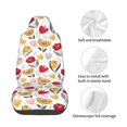 thumbnail image 4 of Daiia Tulips Flowers Printed Car Seat Cover - Waterproof & Sweatproof - Universal Fit, Machine Washable, Non-Slip - Seat Protector for Car, Truck, SUV, Van (1 Pack), 4 of 5