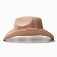thumbnail image 6 of NOLDARES Kids Western Cowboy Hat for Kids Toddler Girls Boys Felt Fedora Cowgirl Cowboy Hat(Beige,4-10 Y), 6 of 9