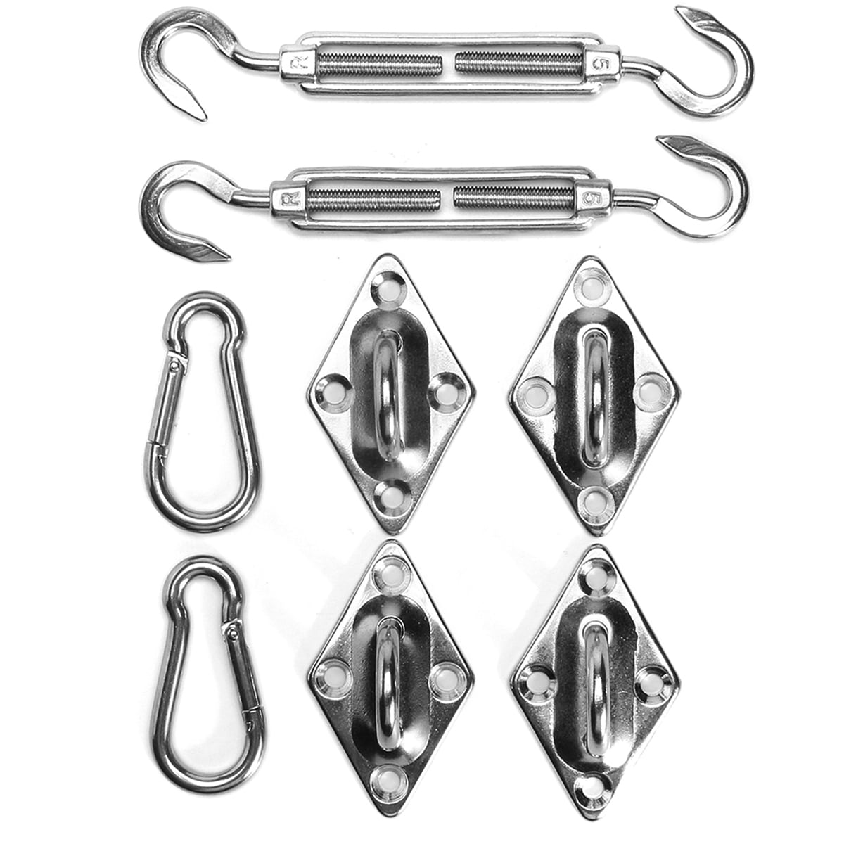 Sun Shade Sail 316 Stainless Steel Hardware Kit 6 Inch for Rectangle