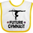thumbnail image 3 of Inktastic Future Gymnast Cute Girls Girls Baby Bib, 3 of 4