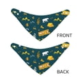 thumbnail image 3 of Rateoe Camping Print Pet Scarf for Dogs and Cats – Stylish Reflective Design, Breathable & Durable Pet Bandana with Quick-Release Buckle-Small, 3 of 5
