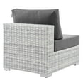 thumbnail image 4 of Modway Convene Outdoor Patio Armless Chair in Light Gray Charcoal, 4 of 8