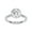 White Gold, variant on Solitaire Hidden Halo Wedding Rings for Women Center 8.5MM Cushion and Round Cut Lab Created Moissanite Engagement Ring Jewelry Gift for Her In 14K Solid White Gold Size 5