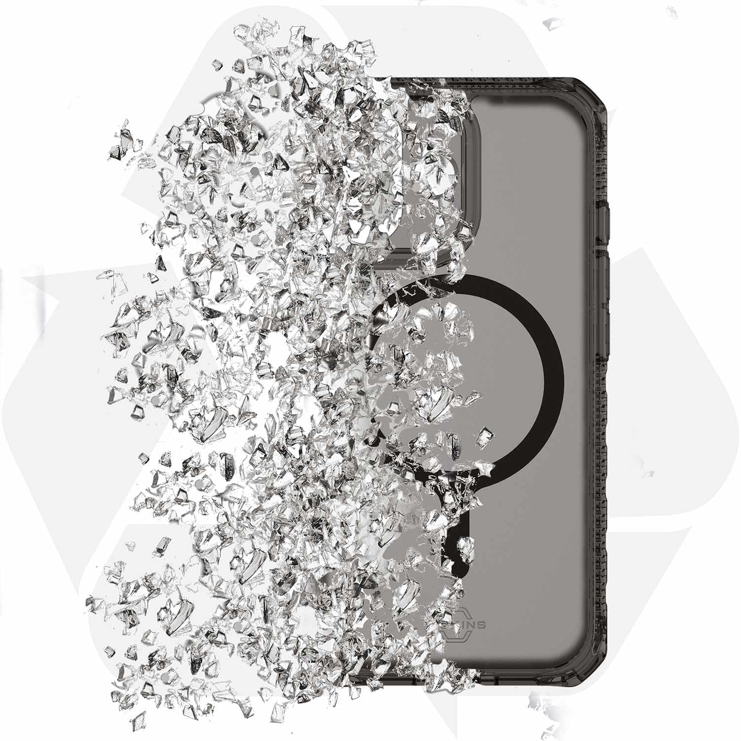 ITSKINS Étui Hybrid_R Vapor MagSafe Smoke pour iPhone 17