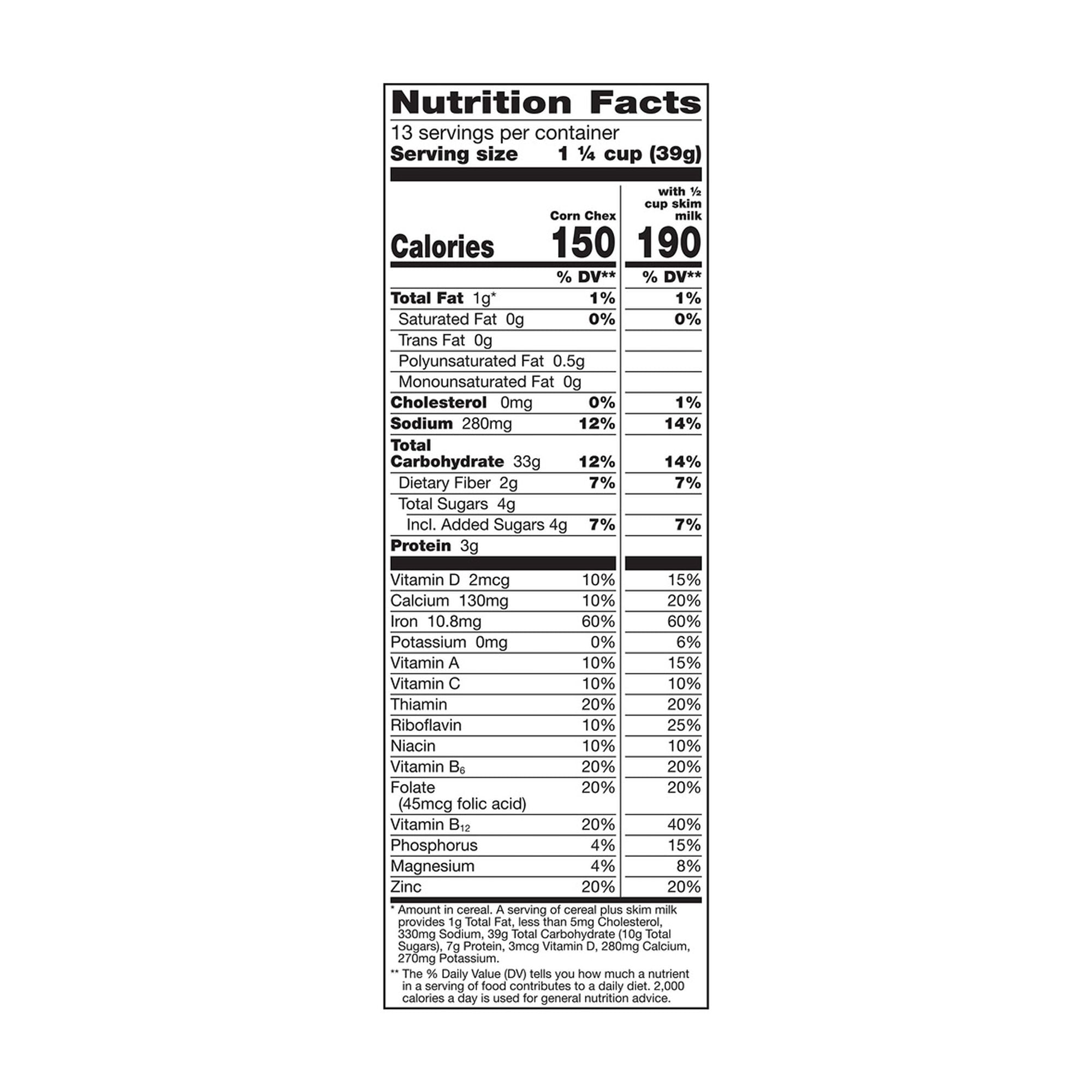 Corn Chex Breakfast Cereal Gluten Free 18 oz (Pack of 4)