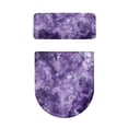 thumbnail image 2 of HELLHERO Purple Marble Texture Adds Holiday Charm for Modern Bathrooms Stretch Toilet Seat Protector Elastic Bottom Fits All Toilet Shapes Stretchy Fabric, 2 of 8