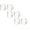 thumbnail image 1 of YWIYIUD 6PCS Double Mouth Clear Glass Cup Portable and Durable Spout Cups with Handle Suitable for Making Coffee Desserts SaladDressings 2.17x 2.36 Inch, 1 of 1