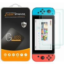 (2 Pack) Supershieldz Designed for Nintendo Switch Tempered Glass Screen Protector, Anti-Scratch, Anti-Fingerprint, Bubble Free