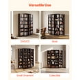 thumbnail image 6 of VEVOR Media Storage Cabinet, 6-Tier DVD Shelf Organizer, 24.02 x 14.49 x 50 in Multimedia Storage Organizer for CDs, DVDs, Books, Games, CD Shelf for Living Room, Home Office, Recording Room, Brown, 6 of 9