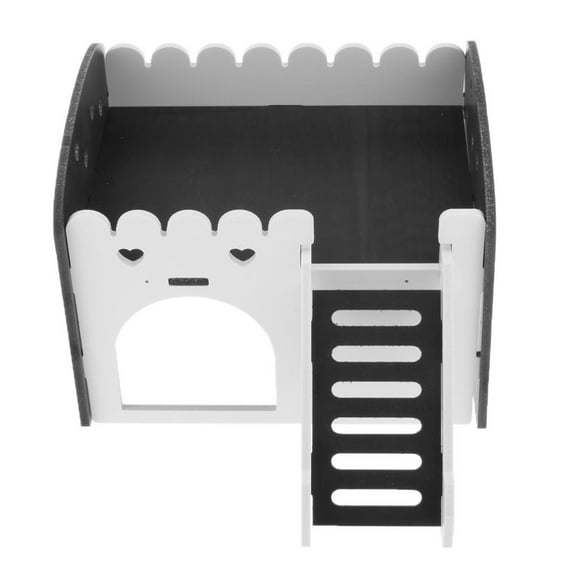 Casa para hámsters y mascotas, nido para dormir para animales pequeños. Negro