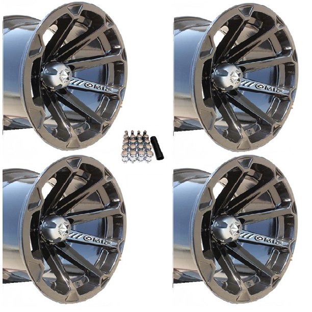 MSA M12 Diesel UTV Wheels/Rims Black 14" Deep Dish Polaris RZR 1000 XP