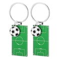 thumbnail image 1 of OULII 2Ud Llavero De Fútbol Verde Con Para Bolsos Y Llaves, 1 of 6