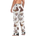 thumbnail image 6 of FREEAMG Men's Cotton Pajama Pants Lounge Sleep Pants Soft Sleepwear Pajama Bottoms with Pockets, 6 of 7