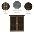 thumbnail image 3 of Teamson Home Connor Removable Two-Door Wall Cabinet with Adjustable Shelves, Walnut, 3 of 6