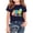 B-Navy, variant on Virmaxy School Season Printed Round Neck Short Sleeve T-shirt Shirt 100th Day Celebration Shirt for Classroom Events and School Activities, for 3-14 Years