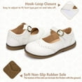 thumbnail image 5 of Toddler Little Girl Mary Jane Dress Shoes Ballet Flats for Girl Party School Shoes Bowknot Princess Shoes, 5 of 6