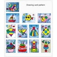 thumbnail image 5 of 12 paquetes de tarjetas para pintar con arena para niños, kit de manualidades con papel para colorear con 12 botellas de arena de colores para niños (rojo), 5 of 5