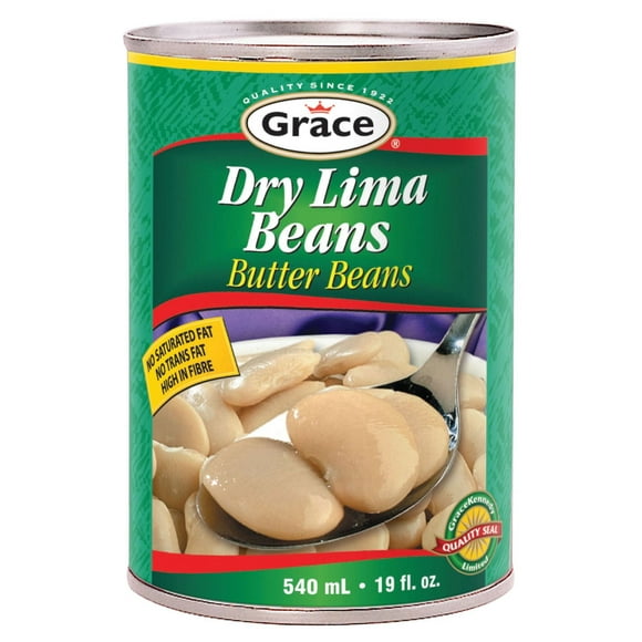 Grace Dry Lima Beans, 540ml Can, Grace Dry Lima Beans, 540ml Can
