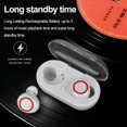 thumbnail image 5 of Y50 TWS Earphones Bluetooth 5.0 Wireless Headphones Touch Control 9D Hifi Stereo Headset with Mic Sports Waterproof Earbuds, 5 of 6