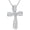2 - Twisted Infinity Cross, variant on Cross Necklace for Women, Sterling Silver Twisted Infinity Crucifix Pendant with Princess Cubic Zirconia Blessed Religious Jewelry Baptism Gift for Women, 20" Adjustable Silver Chain