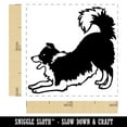 thumbnail image 2 of Border Collie Dog Play Bow Self-Inking Rubber Stamp Ink Stamper - Black Ink - Small 1 Inch, 2 of 7