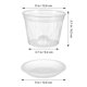 thumbnail image 5 of 3 juegos de macetas de plástico transparente para orquídeas, transpirables y con bandeja, reutilizables., 5 of 6
