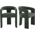 thumbnail image 3 of LUCKHAO Dining Chairs Set of 2,  Upholstered Barrel Kitchen Chair with Round Back & Arm, Multipurpose Comfy Accent Armchair for Dining Room Living Room, 3 of 8