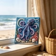 thumbnail image 4 of Clearance Gunhay Ocean Theme Pearl Art DIY Kit, 3D Sparkling Coastal Wall Decor, 3D Octopus Diamond Painting Craft with Frame, Sea Themed Artwork Set for Adults & Beginners, 4 of 8
