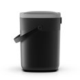 thumbnail image 3 of Nine Stars Automatic Bathroom Trash Can, 3 Gallon Plastic, Motion Sensor Vibration Sensor Hands-Free Soft-Close Lid Garbage Bin, Black, 3 of 4