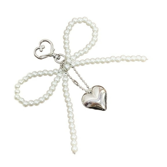 Bow Tie Charm, Bow Tie Decorations For Car, Pearl Ribbon Shoe Decoration Elegant Buckle Pearl Bead Chain Ladies Diy Shoe Lace, Shoe Decoration Charms