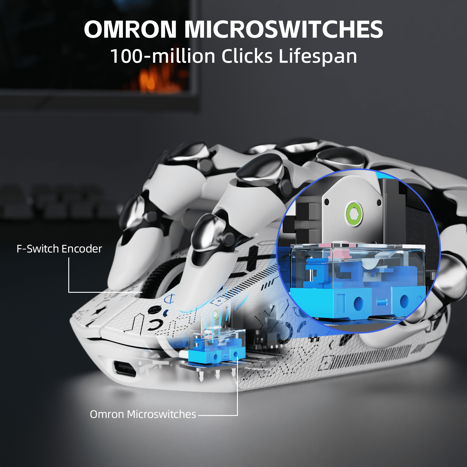 ATTACK SHARK G3PRO Tri-mode Wireless Gaming Mouse with Charge Dock 25000 DPI Ultra Lightweight