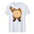 thumbnail image 2 of Tnhcen Women's Funny Cartoon Print Cotton Short Sleeve T-Shirt - Loose Fit Casual Basics Plus Size S-2XL Humorous Summer Tops, 2 of 3