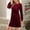Wine, variant on Zedker Sweater Dresses for Women 2025 Knit Dresses Long Sleeve Dress Casual Fall Winter Round Neck Casual Tunic Dress Plus Size Red L