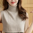 thumbnail image 4 of TODOZO Knitted Mock Turtleneck Fake Collar Winter Unisex Half Blouse Pullover False Collar Fake Turtleneck Dickey Collar Half Top Mock Blouse Neck Warm Faux Detachable Collar for Women, 4 of 5