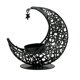 thumbnail image 4 of Candelabro de metal con forma de luna, candelabro decorativo islámico para Ramadán, candelabro para aniversario, decoración del hogar Negro con estrella, 4 of 9