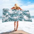 thumbnail image 2 of Zpanxa Beach Towel Microfiber Beach Towel Super Lightweight Colorful Bath Towel Sandproof Beach Blanket Multi-Purpose Towel for Travel Swimming Pool 30x60 Inch G, 2 of 4