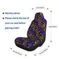 thumbnail image 5 of Sikiie Golden Snake And Purple Rose Car Seat Covers 2PCs Front Car Seat Covers Universal fit for Most Cars SUVs and Trucks-2 PCS, 5 of 9