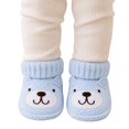 thumbnail image 3 of OOOUM Baby Booties Newborn Bear First Walkers Cozy Knit Soft Sole Infant Shoes,CN:One Size, 3 of 8