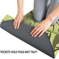 thumbnail image 3 of LightGreen Cartoon Dinosaurs Prehistoric Pattern Hot Yoga Mat Towel Non Slip for Hot Yoga - Quick-Drying Yoga Mat Cover with 4 Corner Pockets with Travel Bag - Hot Yoga Towel Non Slip 74"x26", 3 of 6