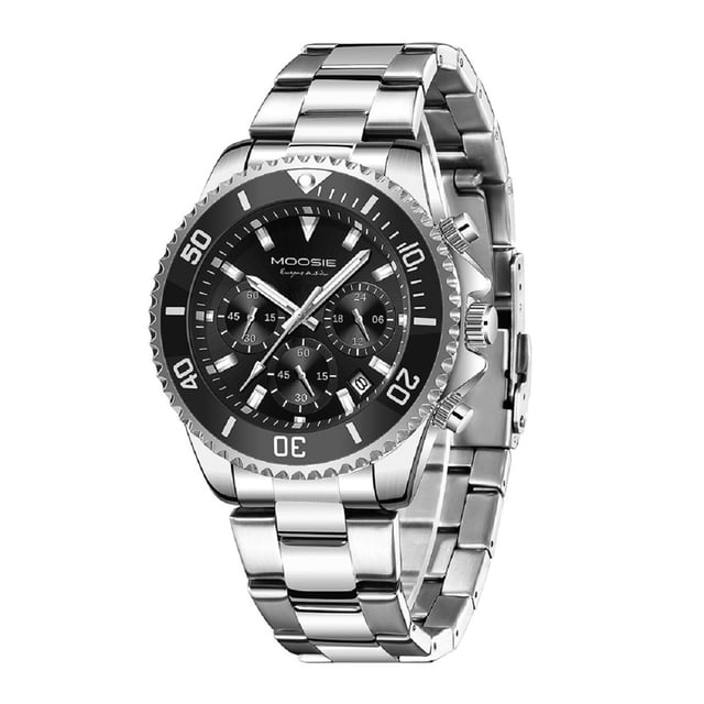 Reloj para hombre Reloj con pantalla de fecha y hora Reloj de pulsera Estilo deportivo Reloj de cuarzo preciso Reloj de pulsera para hombre, Negro kenally EL003018-03B