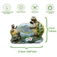 thumbnail image 2 of Solar Powered Turtle Mama and Baby Outdoor Garden Light Decor, Garden Ornament (Turtles Family on a Lawn), 2 of 7