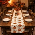 thumbnail image 2 of Halloween Ghost Table Runner Fabric Decoration for Themed Party Kitchen Restaurant Dining Table (White), 2 of 7